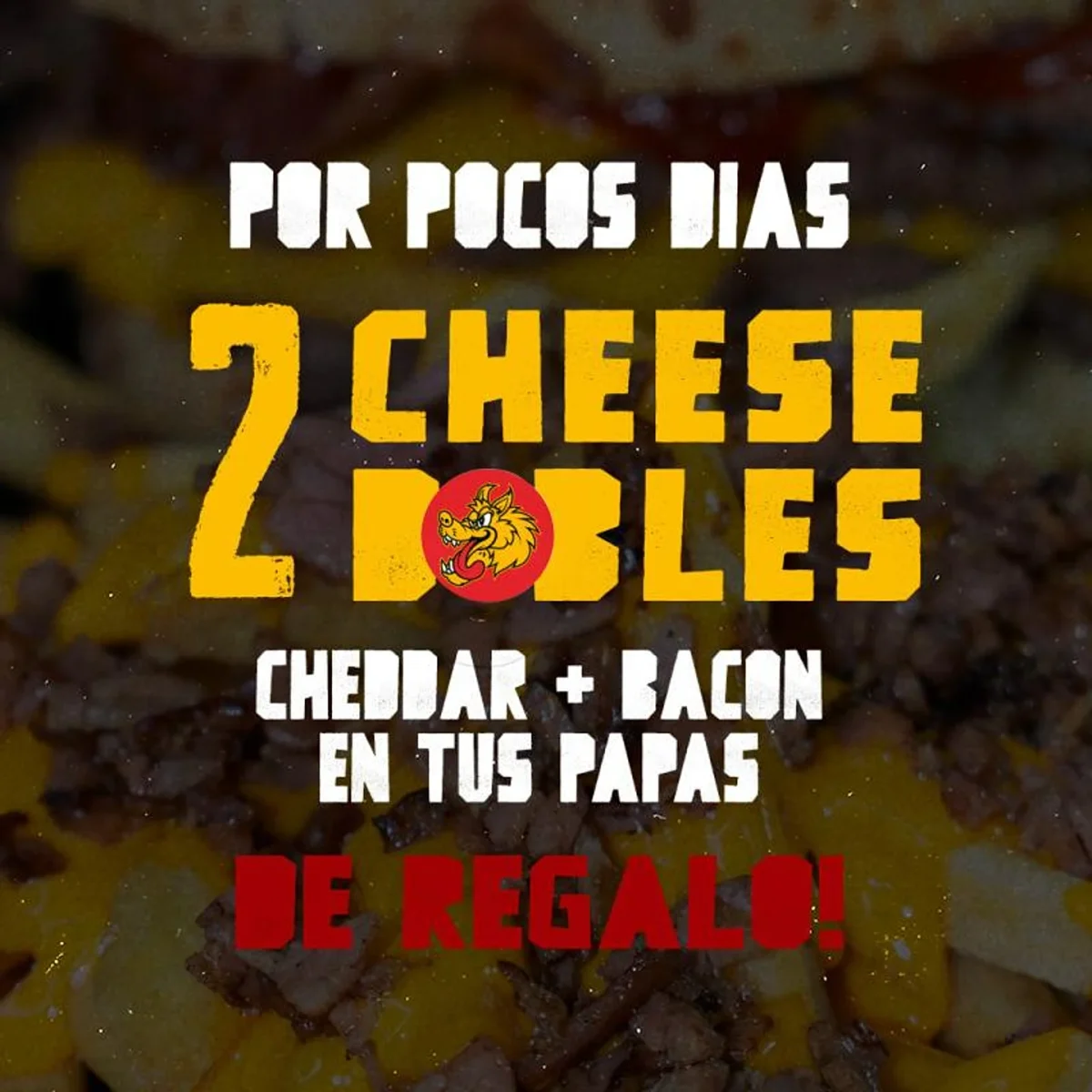2 CHEESE DOBLE + 2 PAPAS CH+BAC